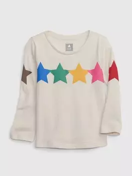 Футболка из органического хлопка Gap, бежевый