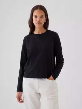 Футболка из органического хлопка Gap, черный