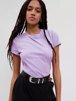 Футболка из органического хлопка Gap, фиолетовый