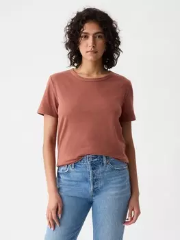 Футболка из органического хлопка Gap, коричневый