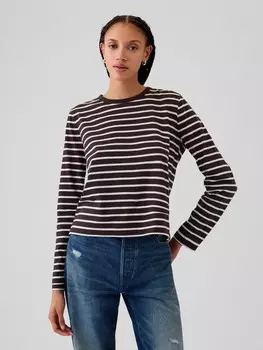Футболка из органического хлопка Gap, коричневый