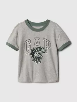 Футболка из органического хлопка Gap, серый