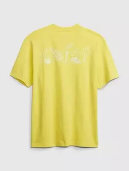 Футболка из органического хлопка Gap, желтый