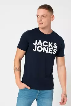 Футболка из органического хлопка Jack & Jones, синий