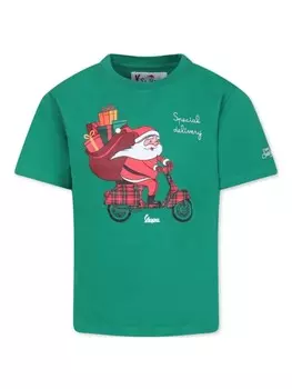 Футболка из органического хлопка MC2 Saint Barth Kids, зеленый