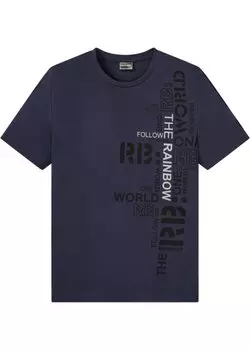 Футболка из органического хлопка Rainbow, синий