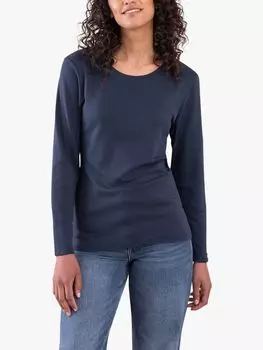 Футболка из органического хлопка с длинными рукавами Celtic & Co., темно-синий