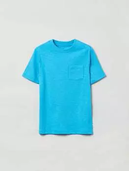 Футболка из органического хлопка с карманом Gap, цвет turquoise blue