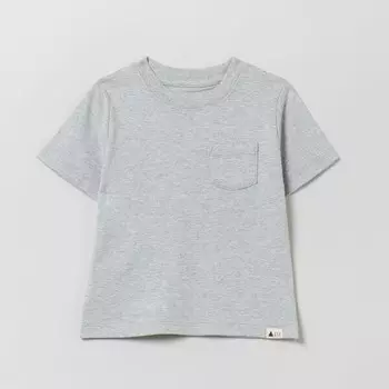 Футболка из органического хлопка с карманом Gap, серый
