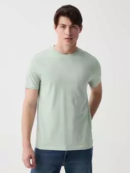 Футболка из органического хлопка с круглым вырезом Ovs, цвет milk & mint