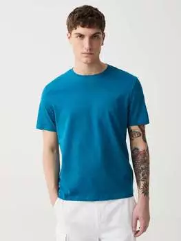 Футболка из органического хлопка с круглым вырезом Ovs, цвет petrol blue