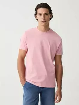 Футболка из органического хлопка с круглым вырезом Ovs, цвет light pink
