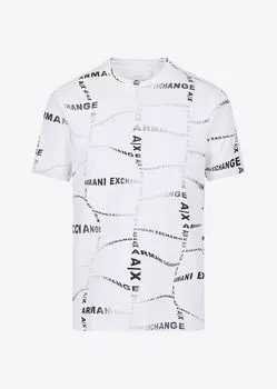 Футболка из органического хлопка с логотипом Armani Exchange, белый