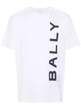 Футболка из органического хлопка с логотипом Bally, белый
