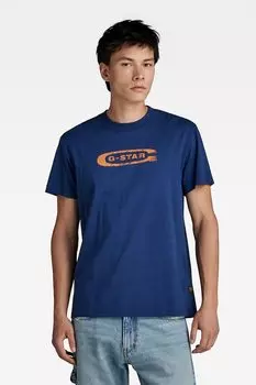 Футболка из органического хлопка с логотипом G-Star Raw, оранжевый