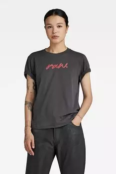 Футболка из органического хлопка с логотипом G-Star Raw, серый