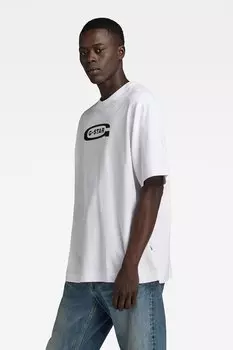 Футболка из органического хлопка с логотипом G-Star Raw, белый