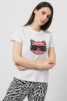 Футболка из органического хлопка с логотипом Karl Lagerfeld, белый
