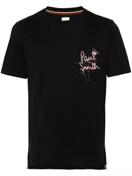 Футболка из органического хлопка с логотипом Paul Smith, черный