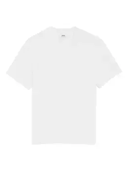 Футболка из органического хлопка с монограммой Ami de Coeur AMI Paris, белый