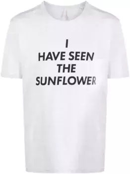 Футболка из органического хлопка с надписью Sunflower, серый