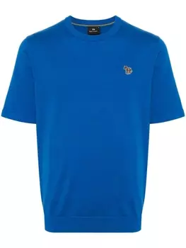 Футболка из органического хлопка с нашивкой PS Paul Smith, синий