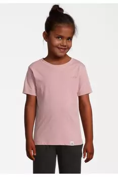 Футболка из органического хлопка с овальным вырезом New Life, розовый