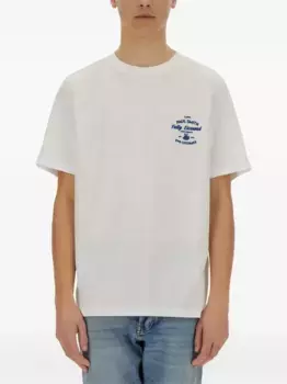 Футболка из органического хлопка с принтом «Эспрессо-бар» Paul Smith, белый