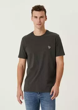 Футболка из органического хлопка с темно-серым логотипом PS by Paul Smith