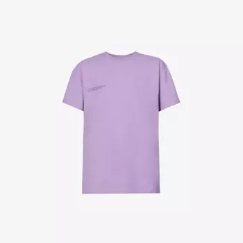 Футболка из органического хлопка с текстовым принтом Pangaia, фиолетовый