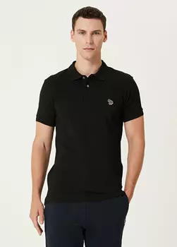 Футболка из органического хлопка с воротником-поло Ps By Paul Smith, черный