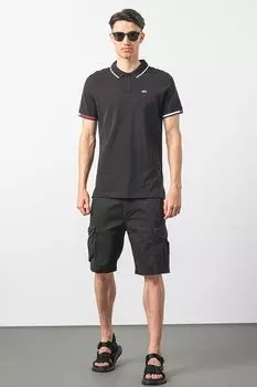 Футболка из органического хлопка с воротником Tommy Jeans, красный