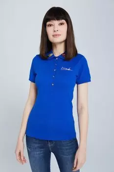 Футболка из органического хлопка с вышивкой Jeremy Meeks, синий