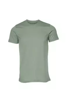 Футболка из парусинового джерси с круглым вырезом Футболка с короткими рукавами Bella + Canvas, серый