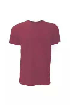 Футболка из парусинового джерси с круглым вырезом Футболка с короткими рукавами Bella + Canvas, красный