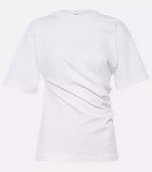 Футболка из перекрученного хлопкового джерси Toteme, белый