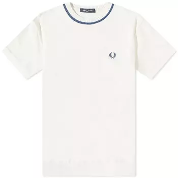 Футболка из пике с круглым вырезом Fred Perry, экрю