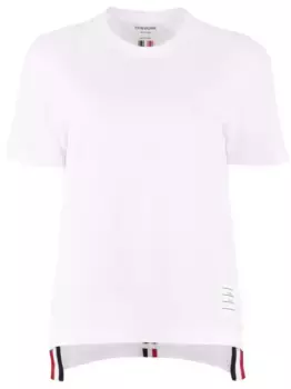 Футболка из пике с полосками RWB THOM BROWNE, белый