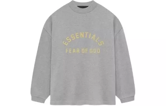 Футболка из плотного джерси с длинным рукавом Fear Of God Essentials, серый