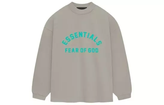 Футболка из плотного джерси с длинным рукавом Fear Of God Essentials, цвет Seal