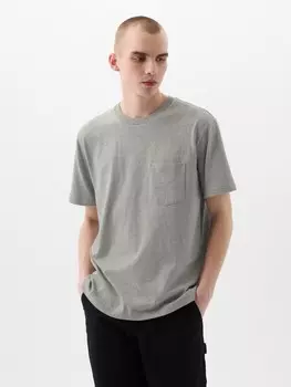Футболка из плотного хлопка Gap, серый