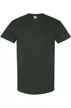Футболка из плотного хлопка Gildan, цвет forest green
