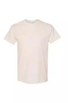 Футболка из плотного хлопка с короткими рукавами Gildan, обнаженная