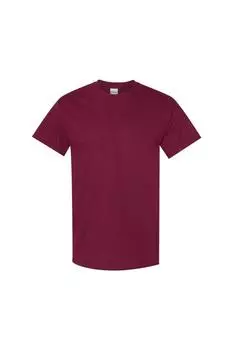 Футболка из плотного хлопка с короткими рукавами Gildan, красный