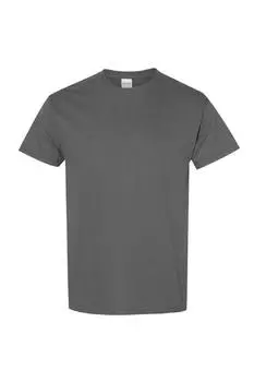 Футболка из плотного хлопка с короткими рукавами Gildan, серый