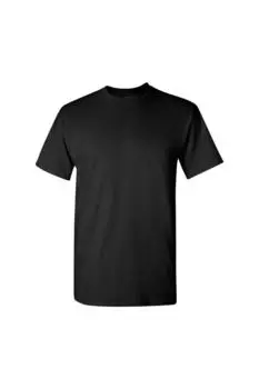 Футболка из плотного хлопка с короткими рукавами Gildan, черный