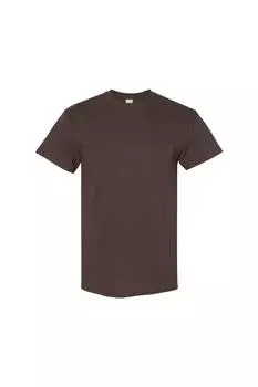 Футболка из плотного хлопка с короткими рукавами Gildan, коричневый