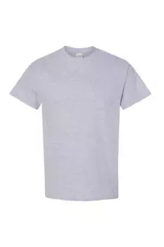 Футболка из плотного хлопка с короткими рукавами (5 шт.) Gildan, серый