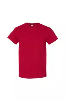 Футболка из плотного хлопка с короткими рукавами (5 шт.) Gildan, красный