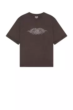 Футболка из плотного трикотажа Guess Originals, regal brown multi